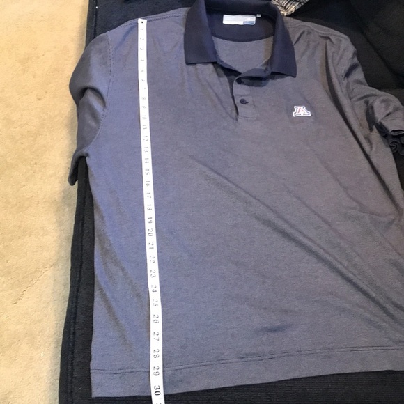 Cutter & Buck Blue and Gray Cotton Blend University of Arizona Polo Shirt-XL - Picture 11 of 11